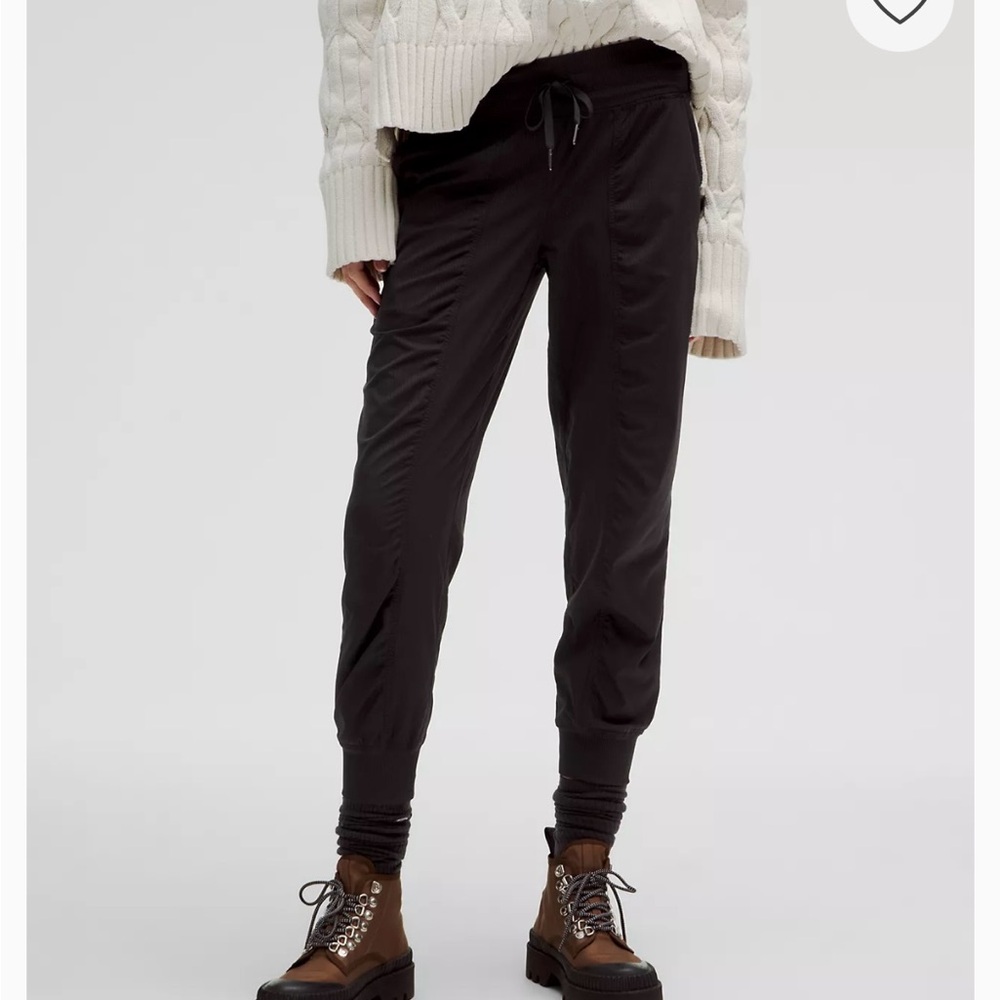 Lululemon Athletica Black Track Pants with Tapered Leg